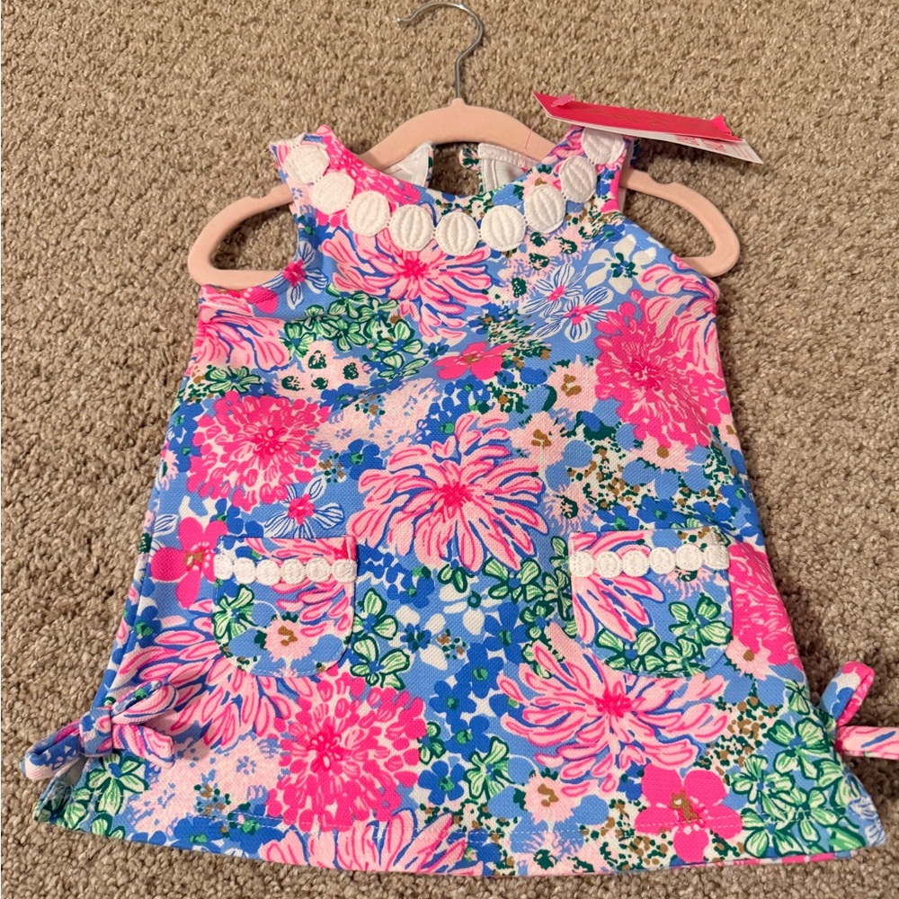 Lilly Pulitzer Pink and Blue Floral Dress